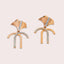 Aqua Jelly Fish Medusa 18K Rose Gold Earrings