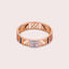Zazen Zentangle Tzila 18K Rose Gold Ring