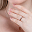 Zazen Zentangle Tzila 18K Rose Gold Ring
