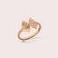 Aqua Jelly Fish Pelagia 18K Rose Gold Ring