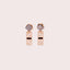 Zazen Zentangle Tsuri 18K Rose Gold Earrings