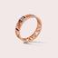 Zazen Zentangle Tzila 18K Rose Gold Ring